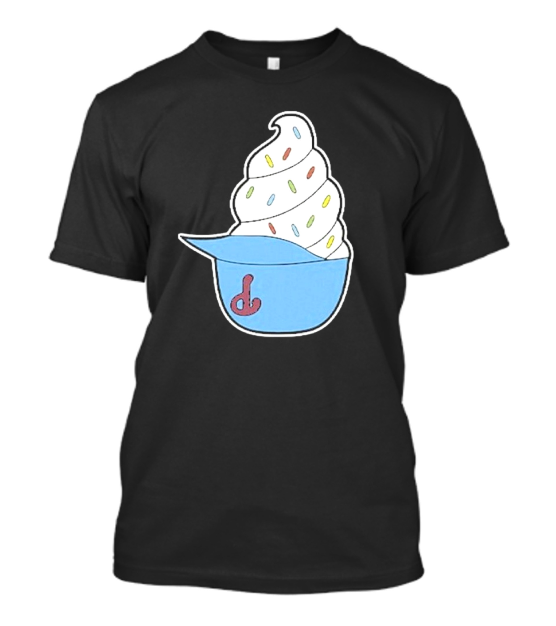 Philadelphia Phillies Ice Cream Helmet With Sprinkles T-Shirt