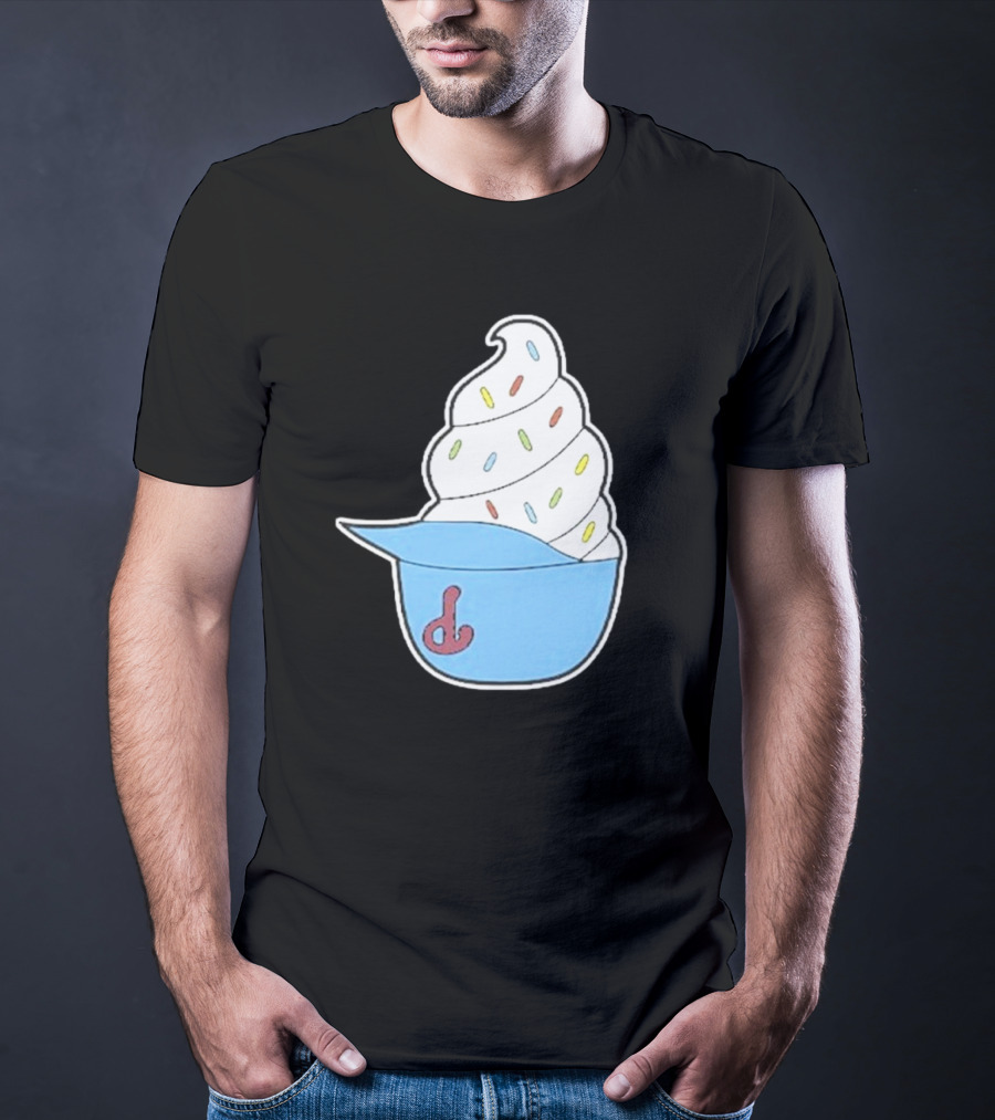 Philadelphia Phillies Ice Cream Helmet With Sprinkles T-Shirt