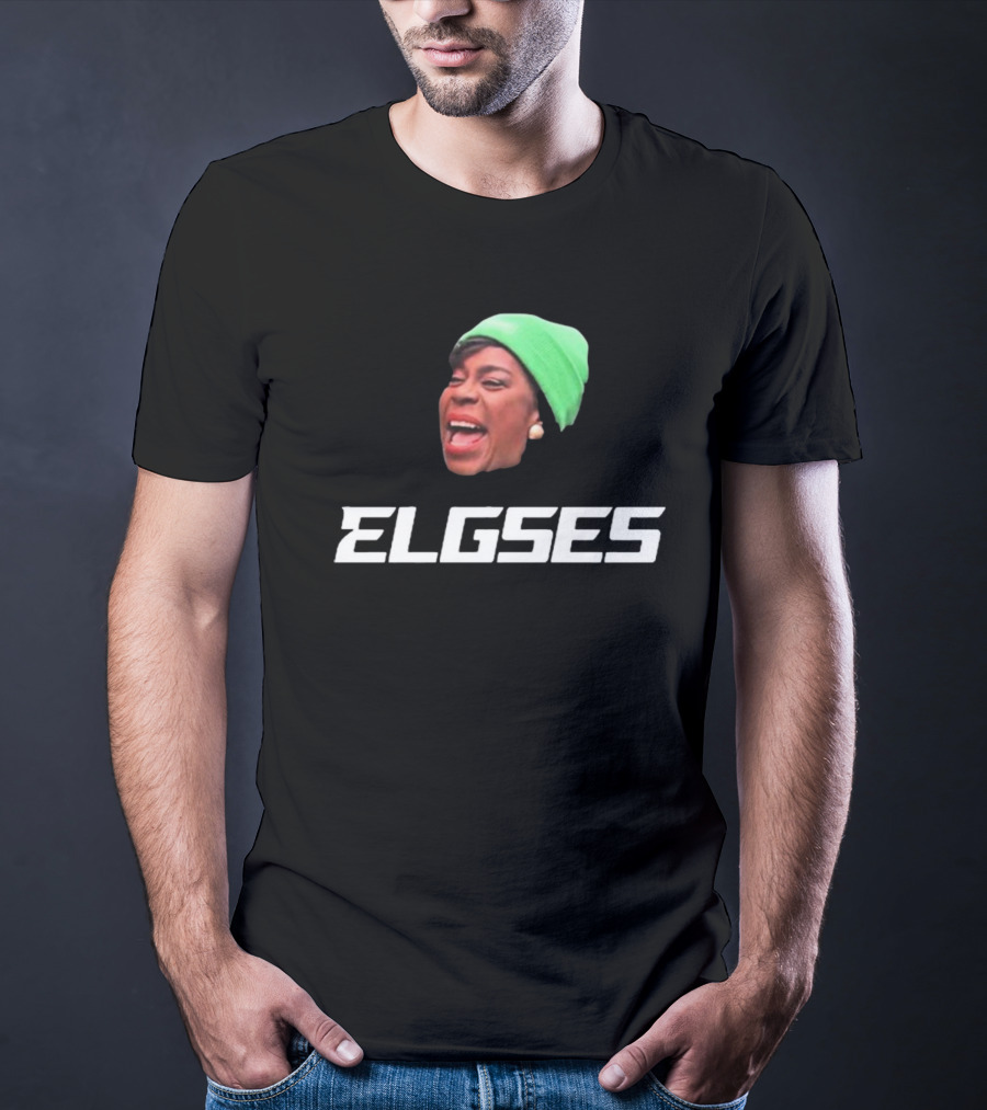 Philly Mayor Cherelle Parker Elgses Green Beanie Image T-Shirt