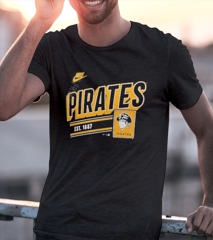 Nike Pittsburgh Pirates Est. 1887 Cooperstown Collection Retro T-Shirt