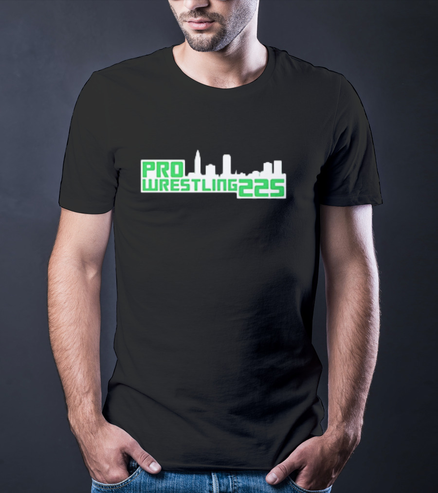 Pro Wrestling 225 Skyline Design T-Shirt