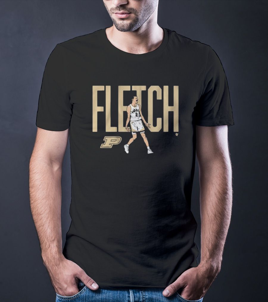 Purdue Basketball Fletch P T-Shirt