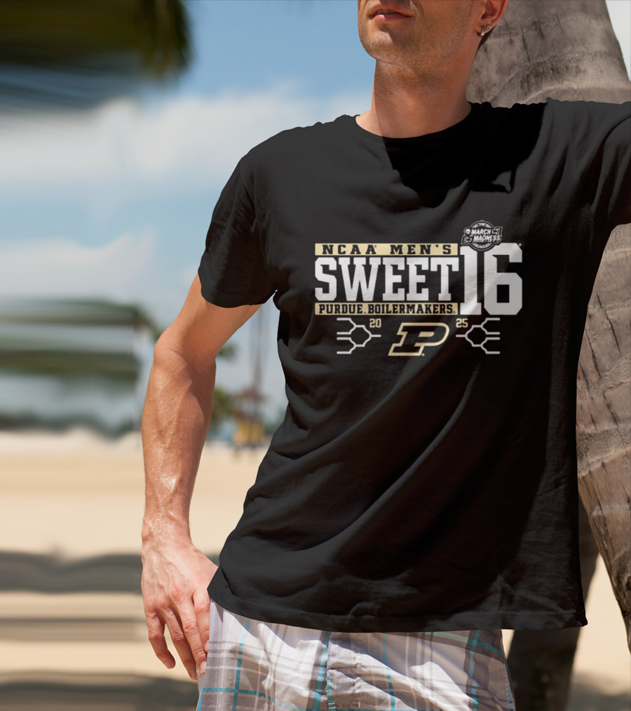 Purdue Boilermakers NCAA Men's Sweet 16 March Madness 2025 T-Shirt