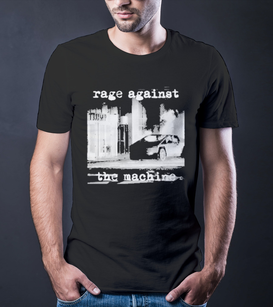 Rage Against The Machine Car Explosion Outside Building T-Shirt