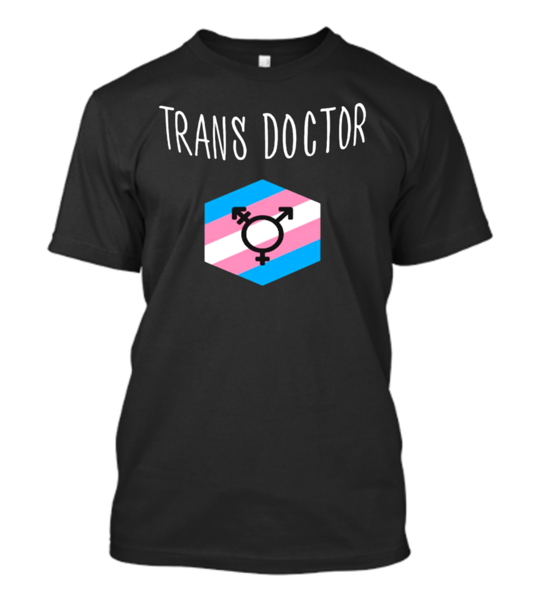 Trans Doctor Pride Symbol Hexagon T-Shirt