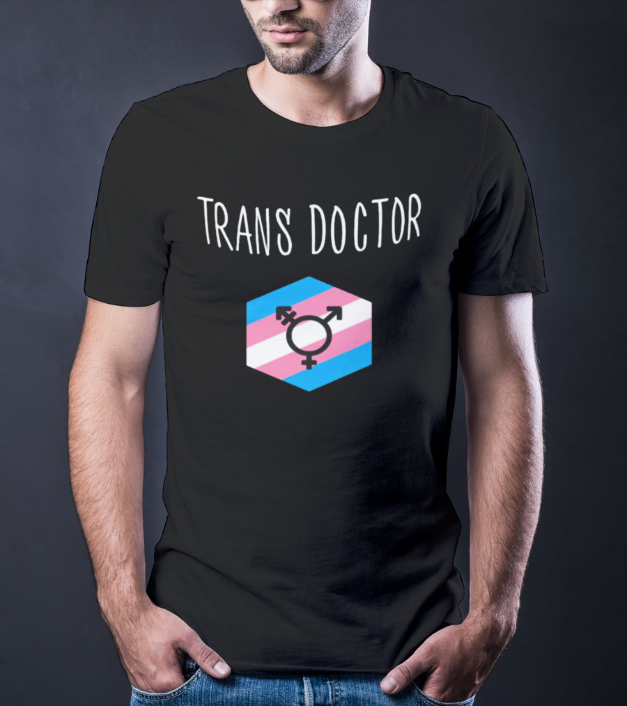 Trans Doctor Pride Symbol Hexagon T-Shirt