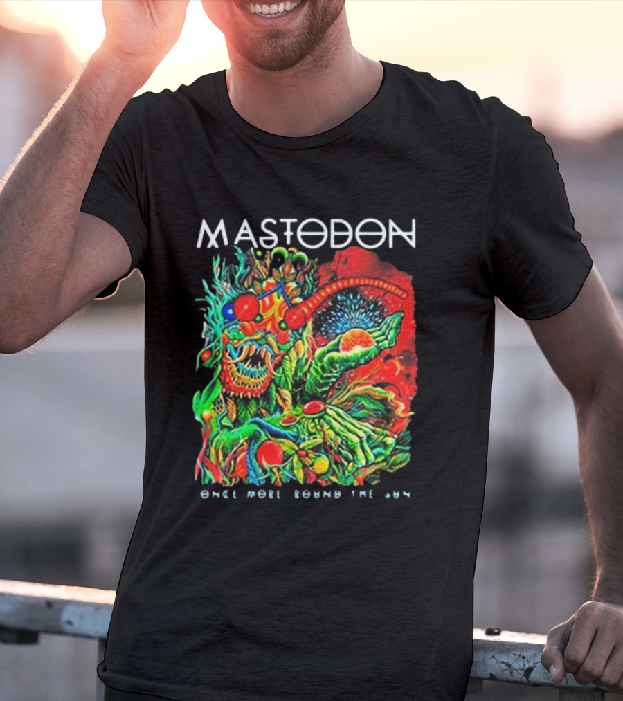 Mastodon Once More Round The Sun Psychedelic Artwork T-Shirt