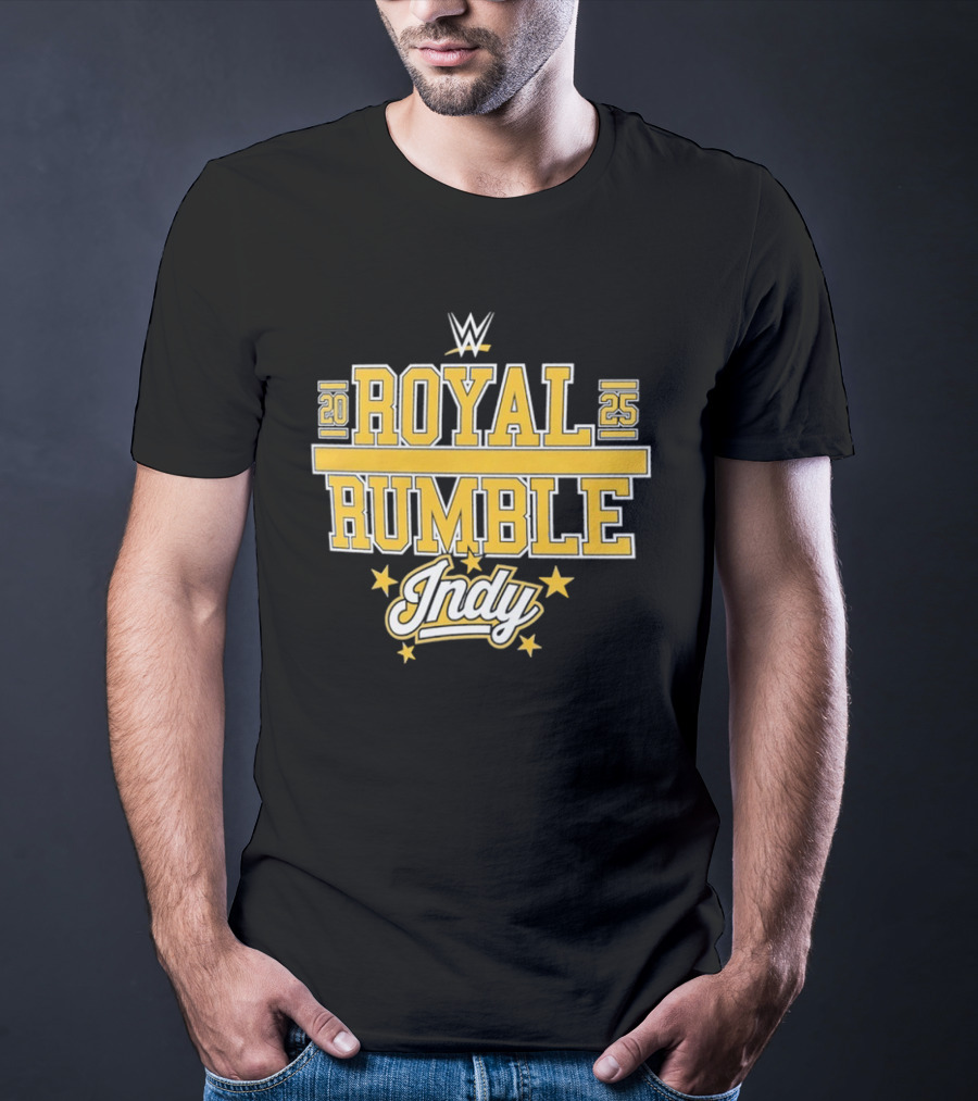 WWE Royal Rumble 2025 Indy Gold Stars T-Shirt