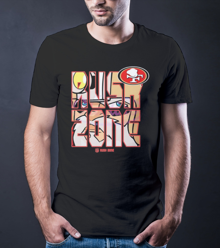 San Francisco 49ers NFL Rush Zone Cartoon Football T-Shirt