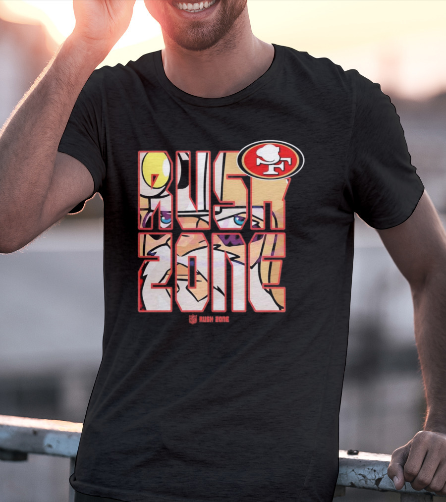 San Francisco 49ers NFL Rush Zone Cartoon Football T-Shirt