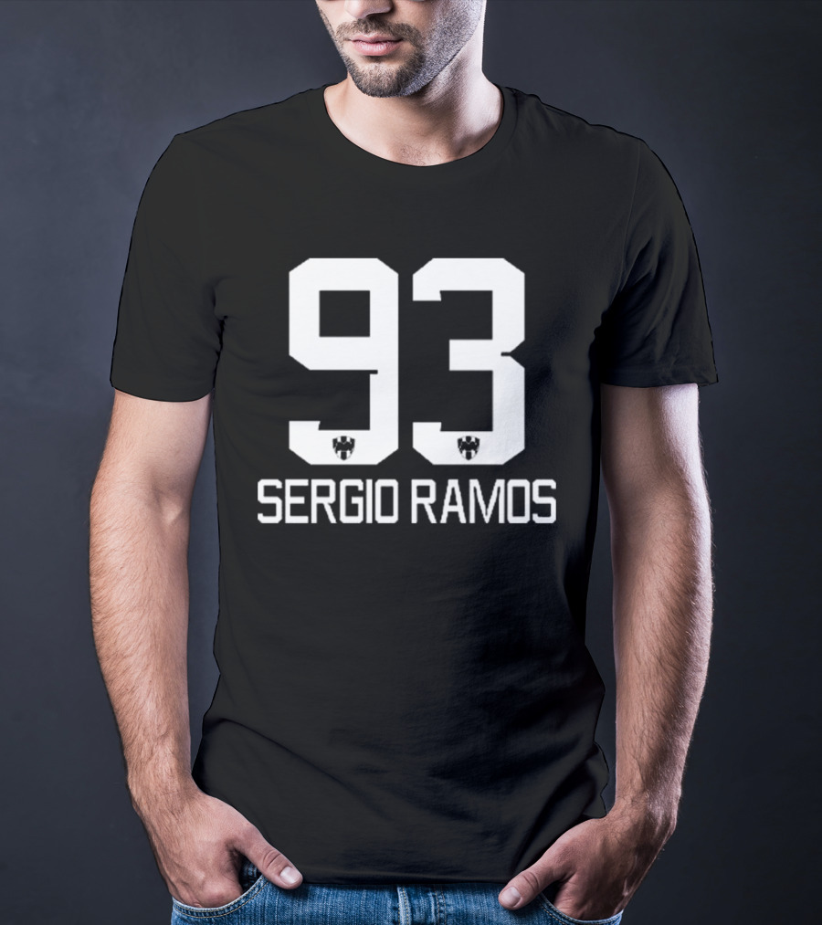 Sergio Ramos 93 Football Number Icon T-Shirt