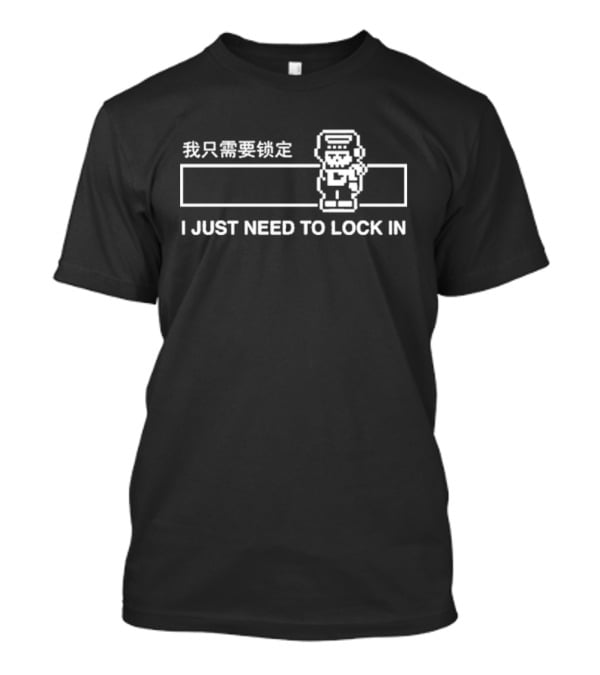  Sleepy Ghost I Just Need To Lock In  T-Shirt