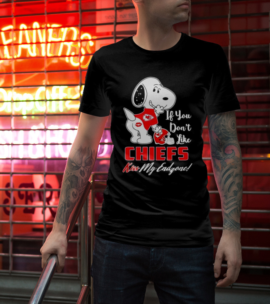 Snoopy If You Don’t Like Kansas City Chiefs Kiss My Endzone T-Shirt