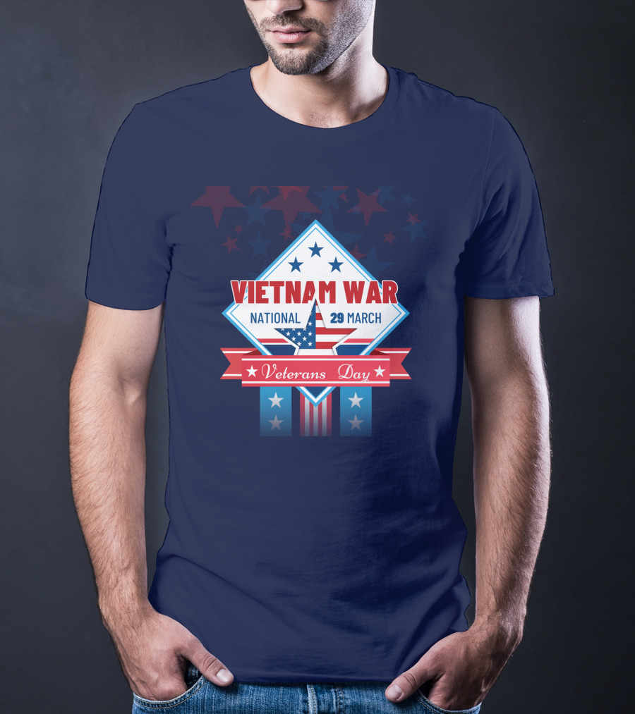 Vietnam War National Veterans Day 29 March Memorial T-Shirt