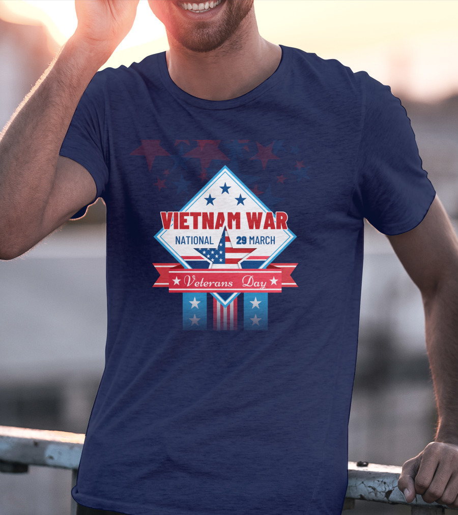 Vietnam War National Veterans Day 29 March Memorial T-Shirt