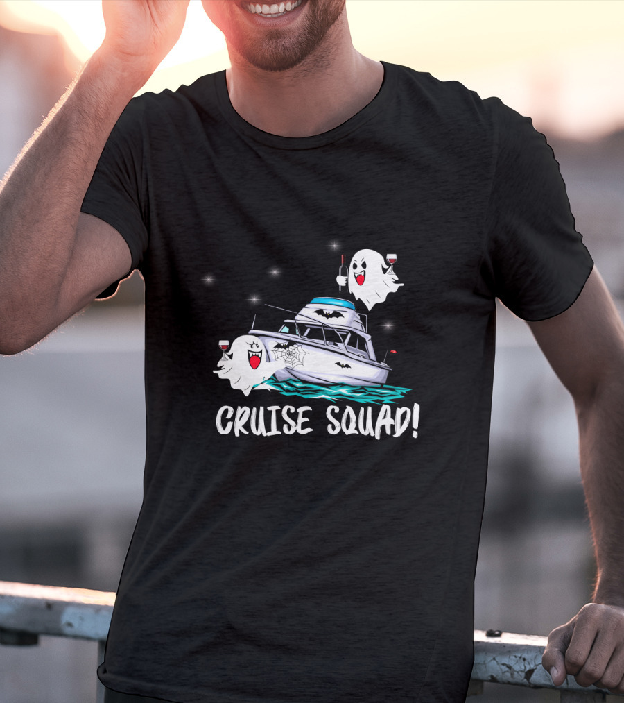CRUISE SQUAD Ghosts Boat Halloween Party T-Shirt