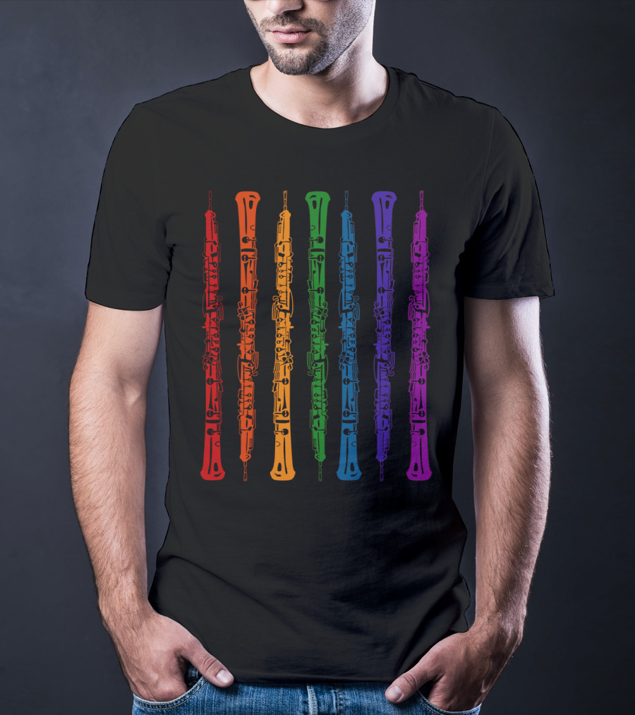 Clarinet Colorful Rainbow Smart Clarinet Player T-Shirt
