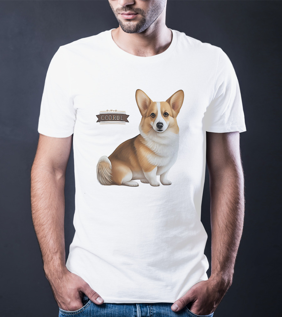 Coor D L Cute Corgi Dog T-Shirt