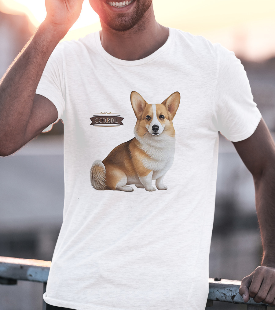 Coor D L Cute Corgi Dog T-Shirt