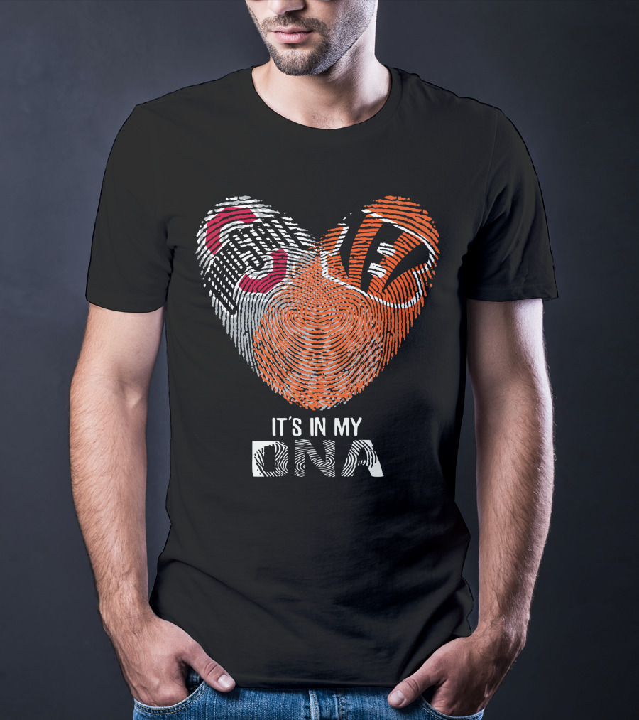 Bengals Ohio State Buckeyes Heart It's In My Dna T-Shirt