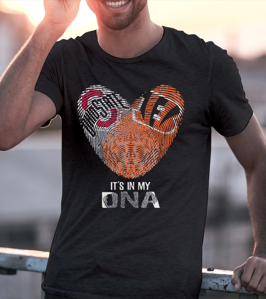Bengals Ohio State Buckeyes Heart It's In My Dna T-Shirt