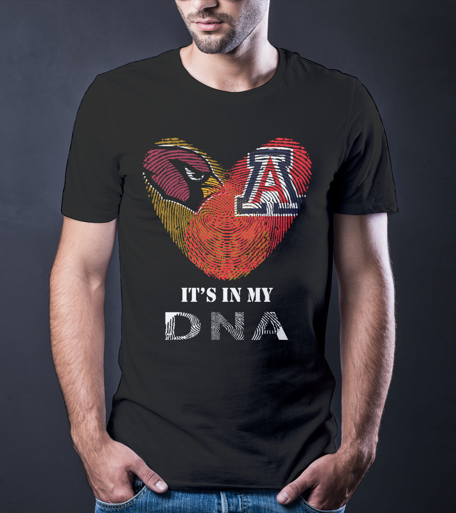 Cardinals Arizona Wildcats Heart It's In My DNA T-Shirt