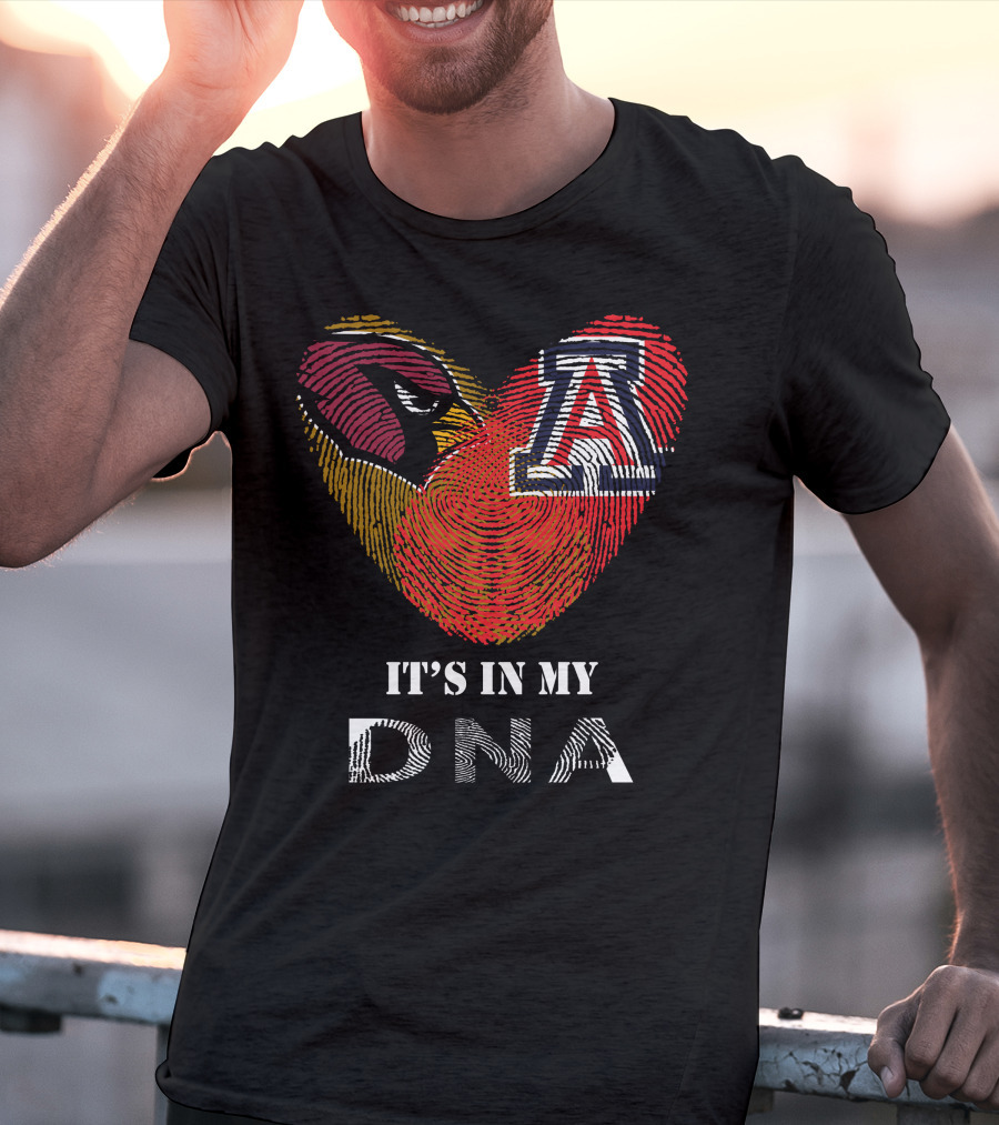 Cardinals Arizona Wildcats Heart It's In My DNA T-Shirt