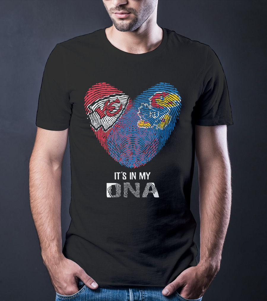 Kansas City Chiefs Kansas Jayhawks It's In My DNA T-Shirt