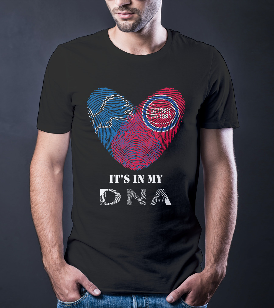 Lions Detroit Pistons It's In My DNA T-Shirt