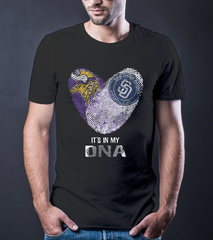 It's In My DNA Vikings San Diego Padres T-Shirt