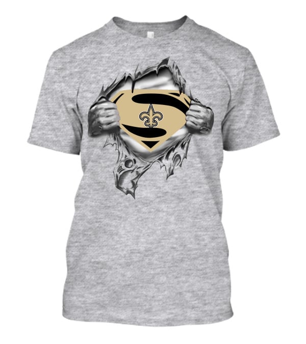Saints Logo Super Hero Fleur-de-Lis Emblem T-Shirt