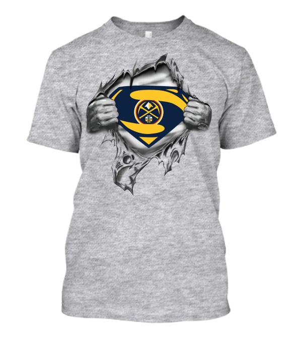 Denver Nuggets Superman Logo Burst T-Shirt