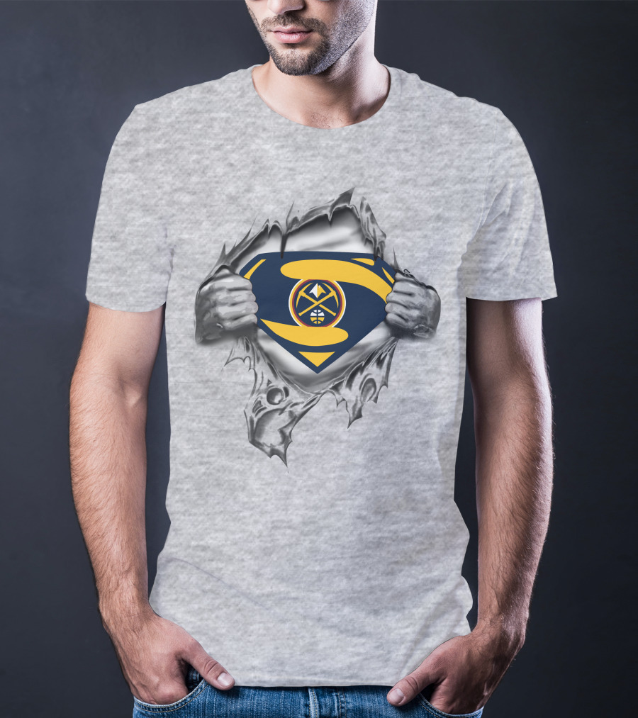 Denver Nuggets Superman Logo Burst T-Shirt
