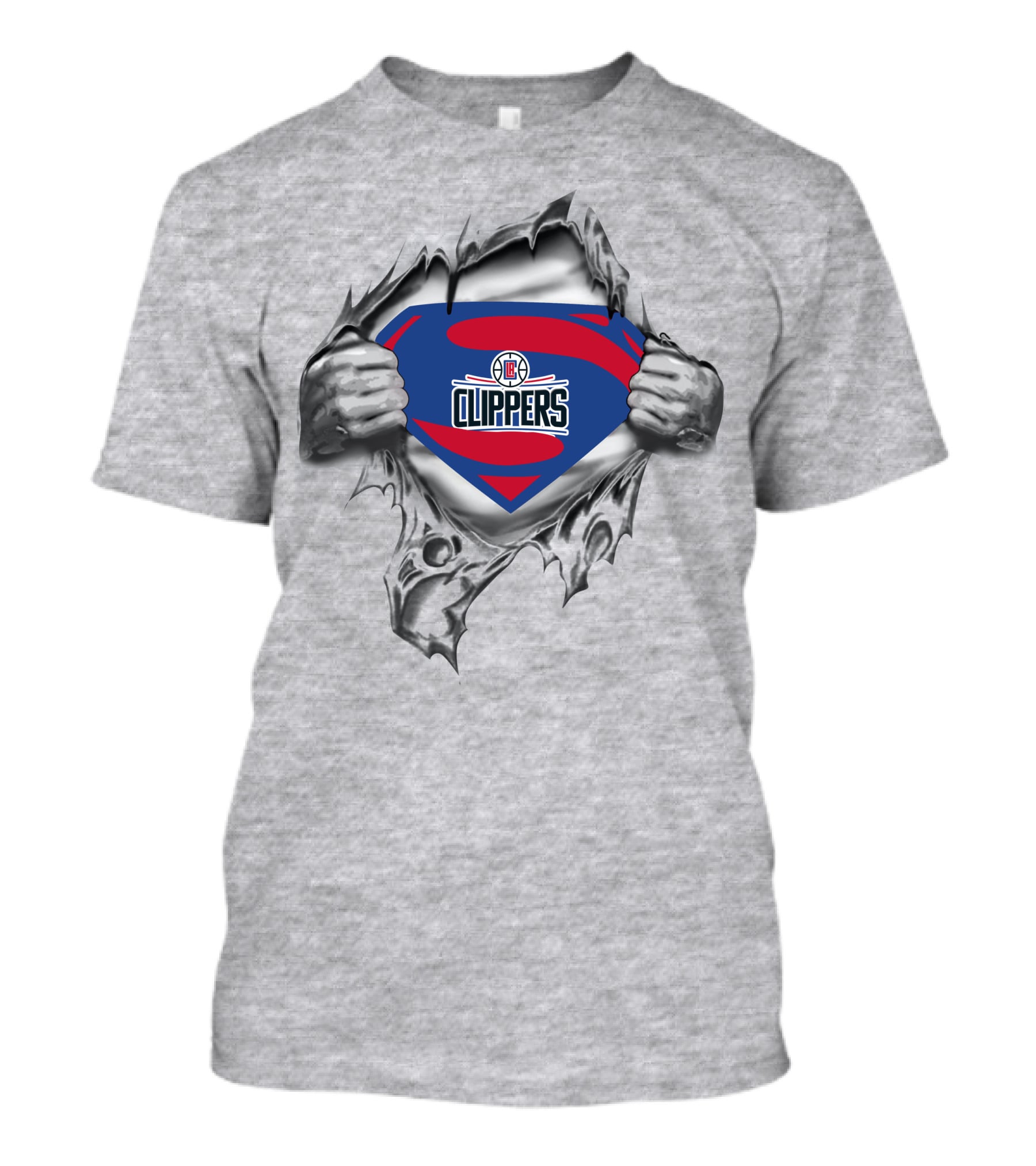 Los Angeles Clippers Superman Logo Emblem T-Shirt