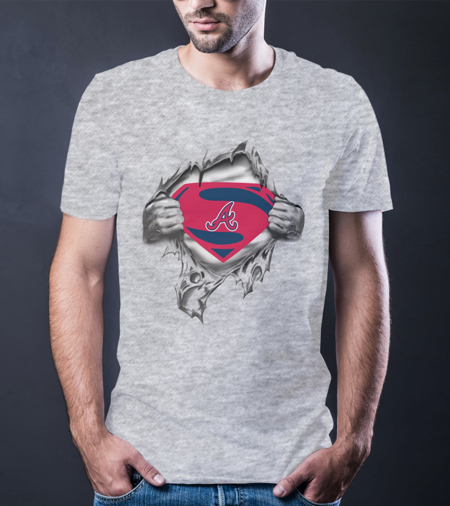 Atlanta Braves Superman Baseball Hero T-Shirt