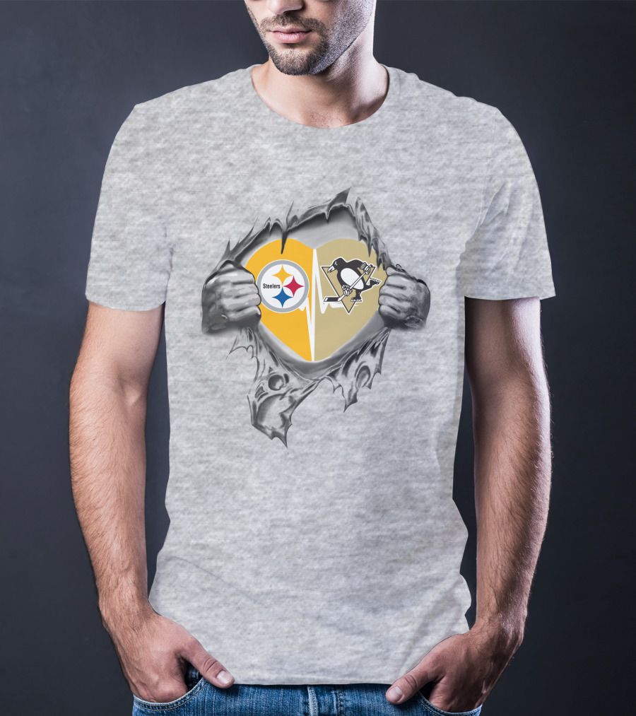 Steelers Penguins Heartfelt Loyalty T-Shirt
