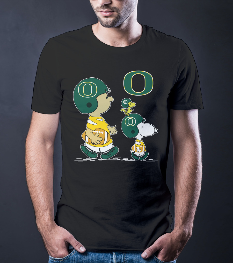 Oregon Ducks Snoopy Woodstock University Football Peanuts Charlie Brown T-Shirt