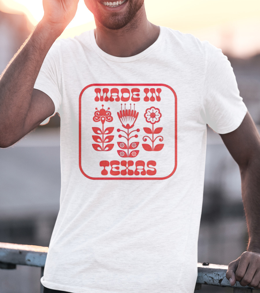 Made In Texas Floral Icons T-Shirt