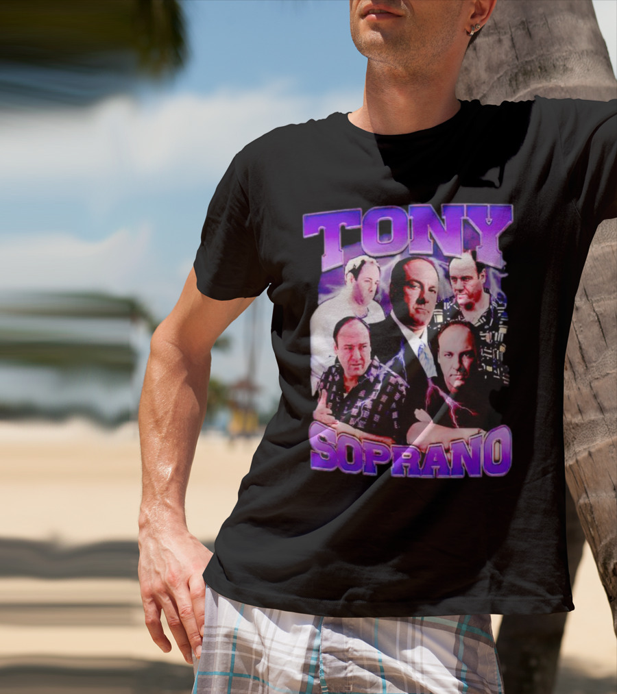 Tony Soprano The Sopranos Character Collage T-Shirt