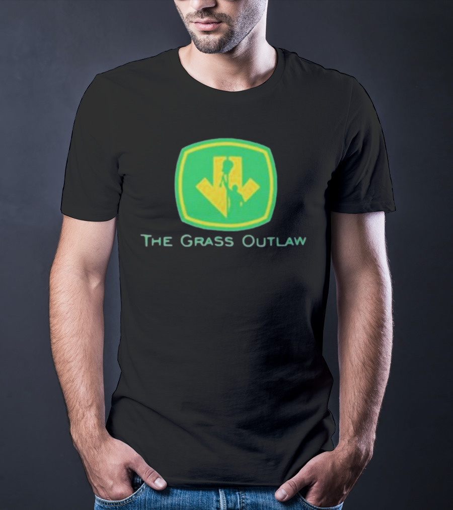 Box Of Gimmicks Merch The Grass Outlaw Green Shield Arrow T-Shirt