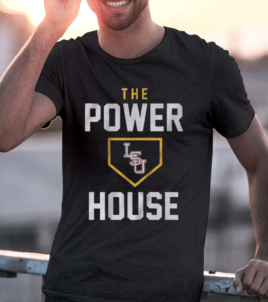 LSU Baseball The Powerhouse Home Plate T-Shirt