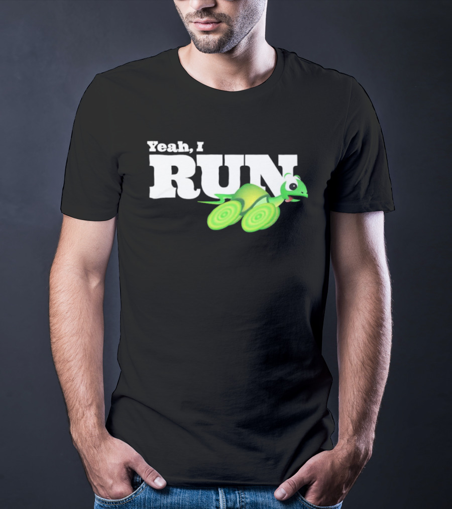 Turtle Yeah I Run Racing Green Run T-Shirt
