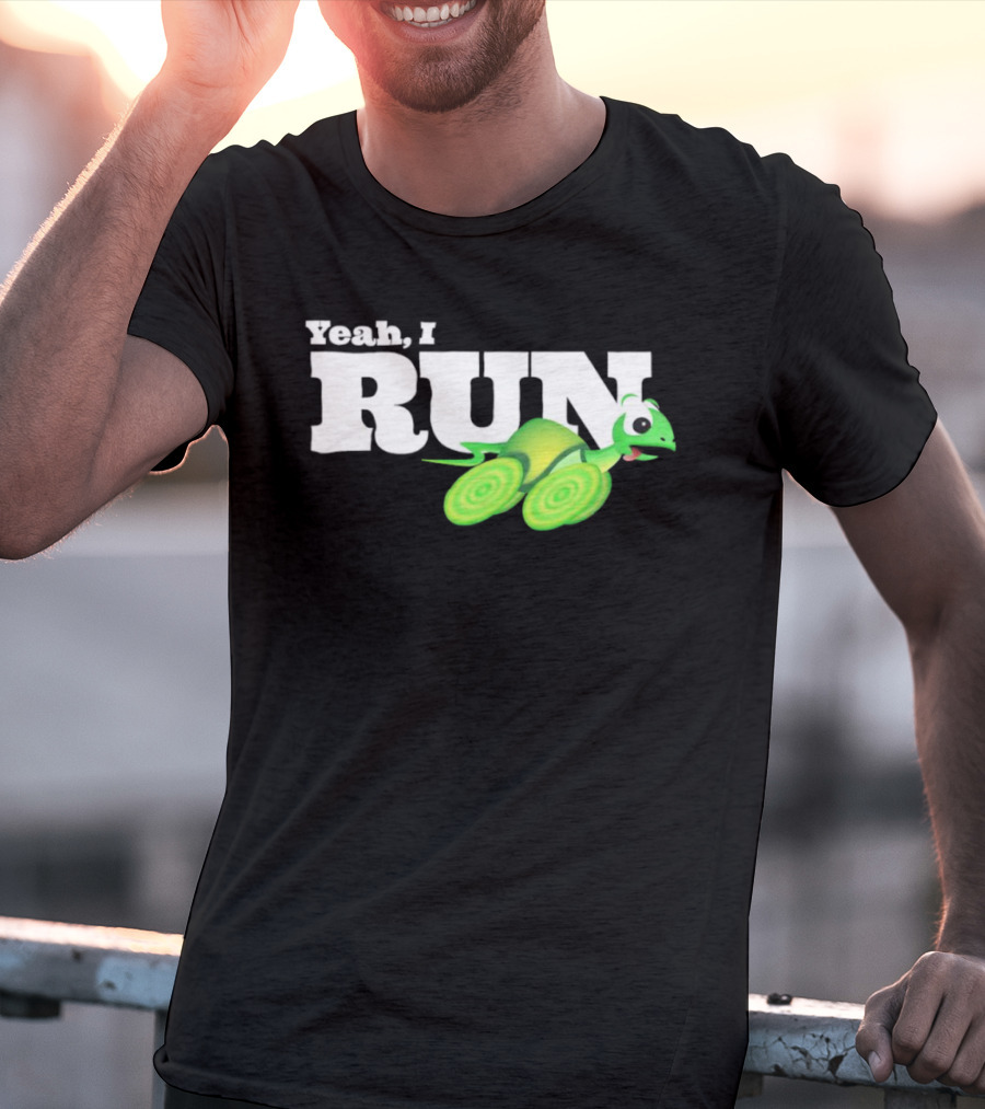 Turtle Yeah I Run Racing Green Run T-Shirt