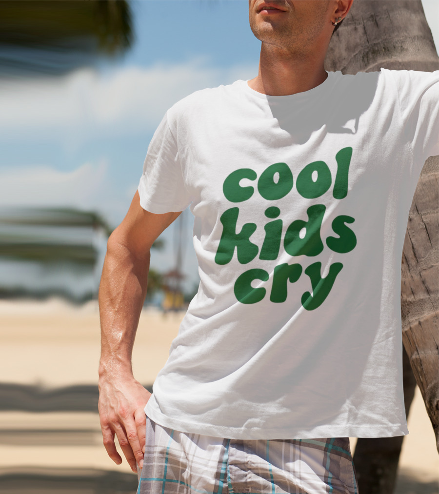 Cool Kids Cry Retro Green T-Shirt