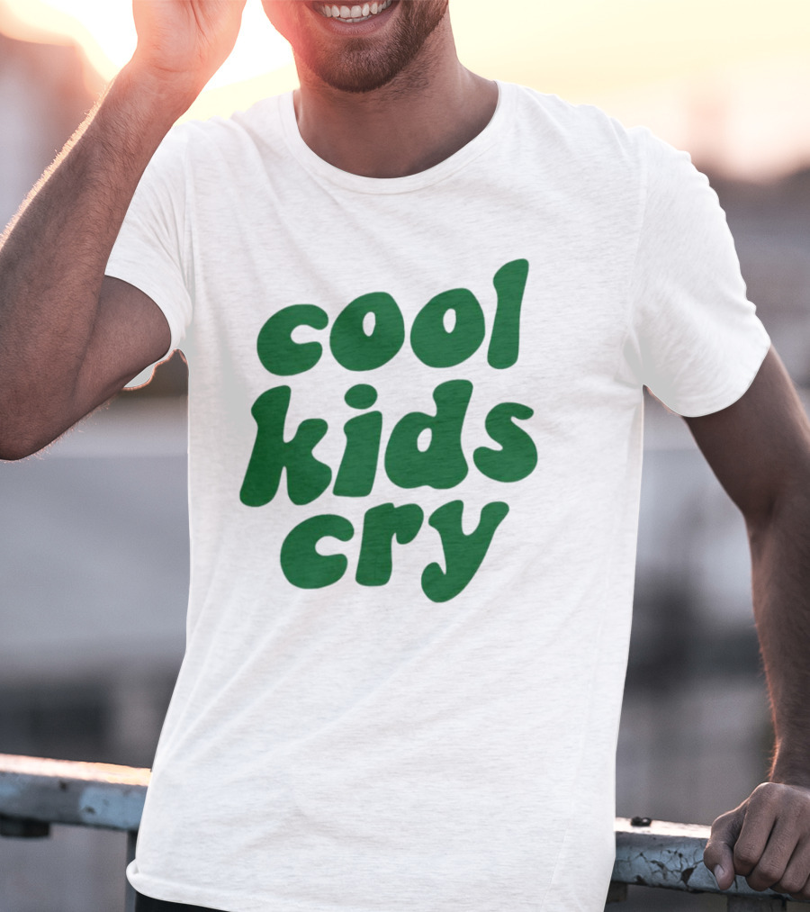 Cool Kids Cry Retro Green T-Shirt