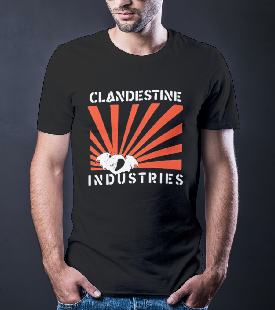 Clandestine Industries Bat Wings Sunburst T-Shirt