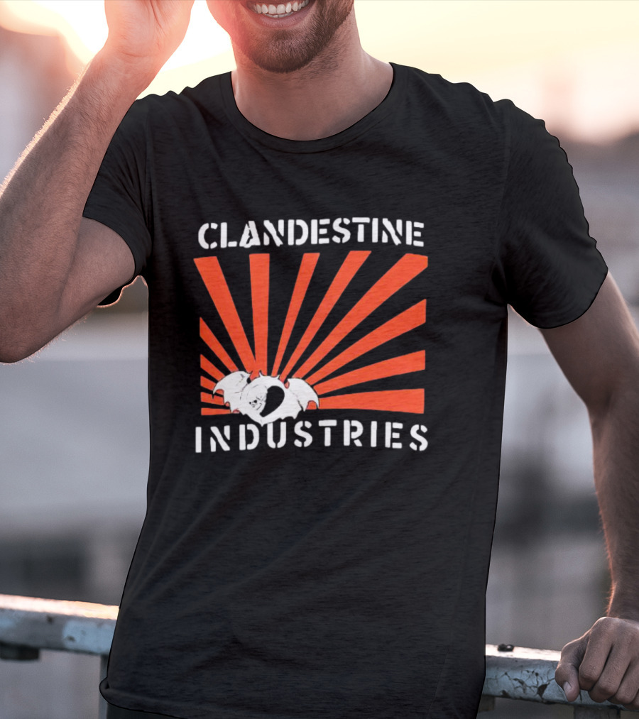 Clandestine Industries Bat Wings Sunburst T-Shirt