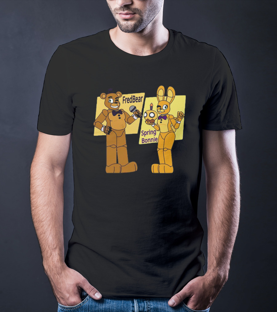 FredBear And Springbonnie Animatronic Duo From Five Nights At Freddy's T-Shirt