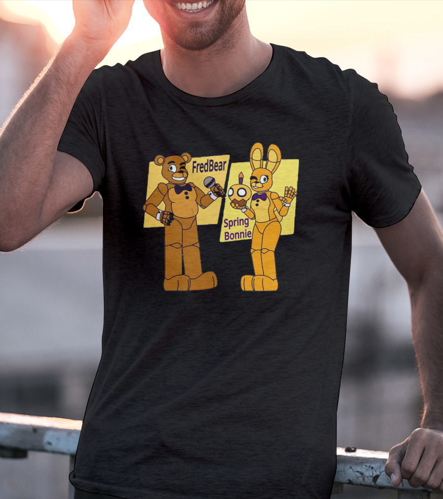 FredBear And Springbonnie Animatronic Duo From Five Nights At Freddy's T-Shirt