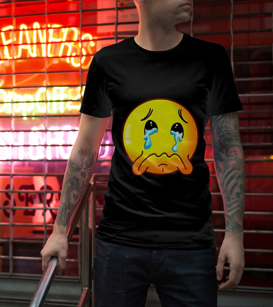 Ginger Sad Crying Emoji T-Shirt